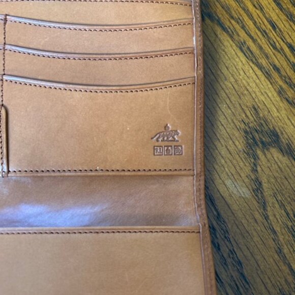 Vintage Ralph Lauren Canvas & Leather Tri-Fold Wallet – Snap Closure, Zip Pocket - Picture 4 of 5